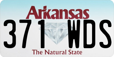 AR license plate 371WDS