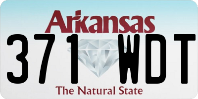 AR license plate 371WDT