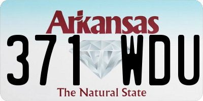 AR license plate 371WDU