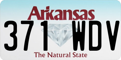 AR license plate 371WDV