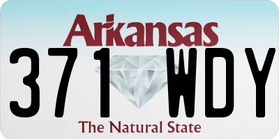 AR license plate 371WDY