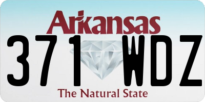 AR license plate 371WDZ