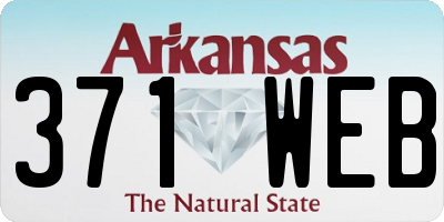 AR license plate 371WEB
