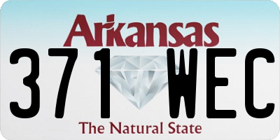AR license plate 371WEC