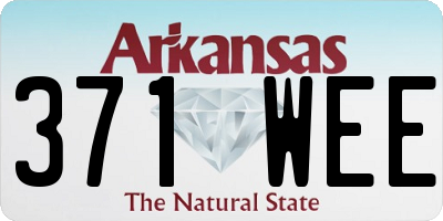 AR license plate 371WEE