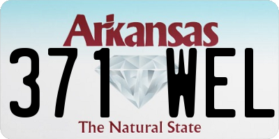 AR license plate 371WEL