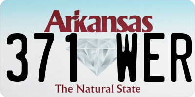 AR license plate 371WER