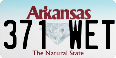 AR license plate 371WET