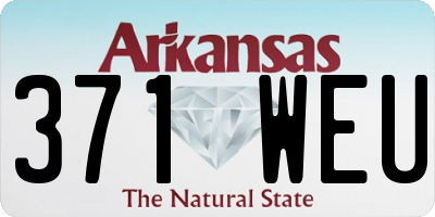 AR license plate 371WEU