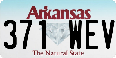 AR license plate 371WEV