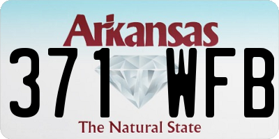 AR license plate 371WFB