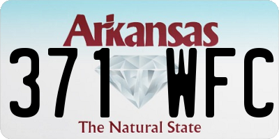AR license plate 371WFC