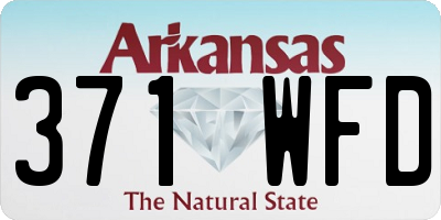AR license plate 371WFD