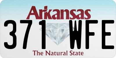 AR license plate 371WFE