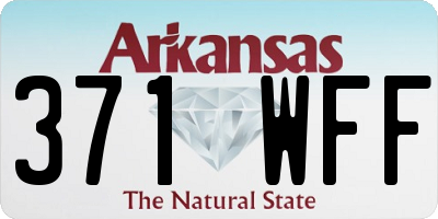 AR license plate 371WFF
