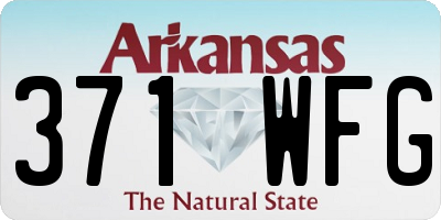 AR license plate 371WFG