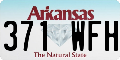 AR license plate 371WFH