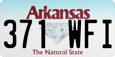 AR license plate 371WFI