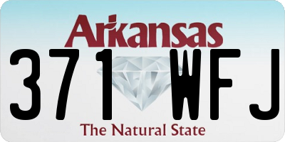 AR license plate 371WFJ