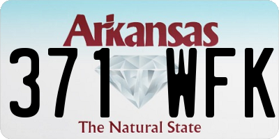 AR license plate 371WFK
