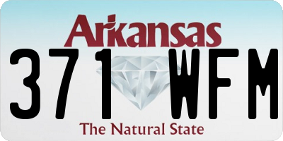 AR license plate 371WFM