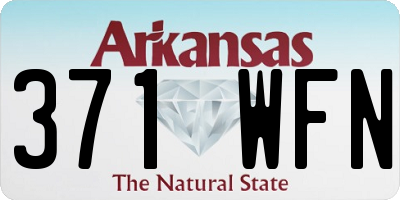 AR license plate 371WFN