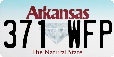 AR license plate 371WFP