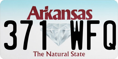 AR license plate 371WFQ