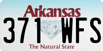 AR license plate 371WFS