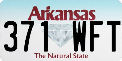 AR license plate 371WFT