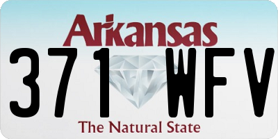 AR license plate 371WFV