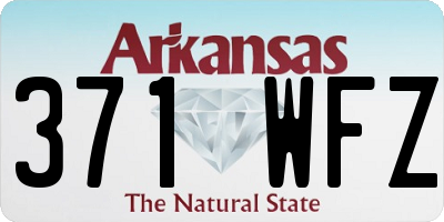 AR license plate 371WFZ
