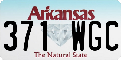 AR license plate 371WGC