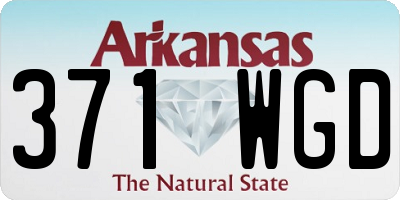 AR license plate 371WGD