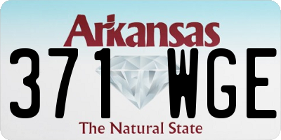 AR license plate 371WGE