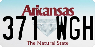 AR license plate 371WGH