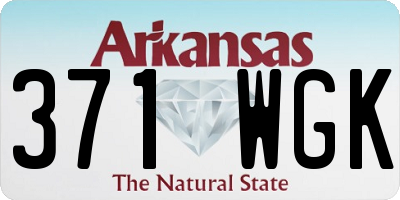 AR license plate 371WGK