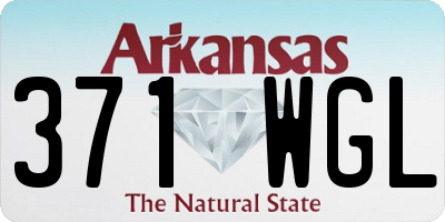 AR license plate 371WGL