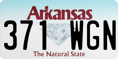 AR license plate 371WGN