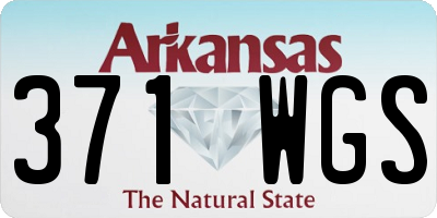 AR license plate 371WGS