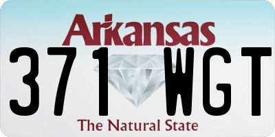 AR license plate 371WGT