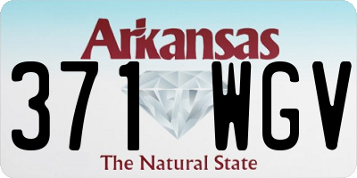 AR license plate 371WGV