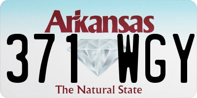 AR license plate 371WGY