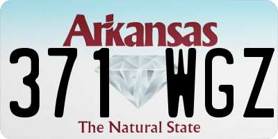 AR license plate 371WGZ