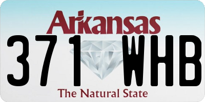 AR license plate 371WHB