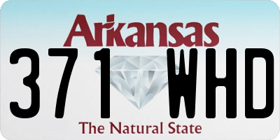 AR license plate 371WHD