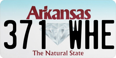 AR license plate 371WHE