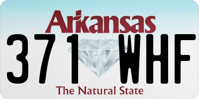 AR license plate 371WHF