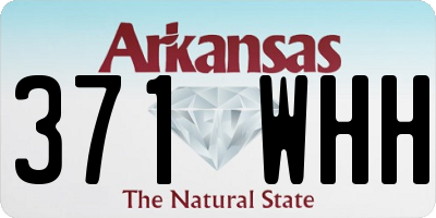 AR license plate 371WHH