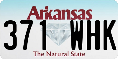 AR license plate 371WHK